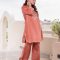 WOMEN COTTON CO ORD SET - IN RUST COLOR